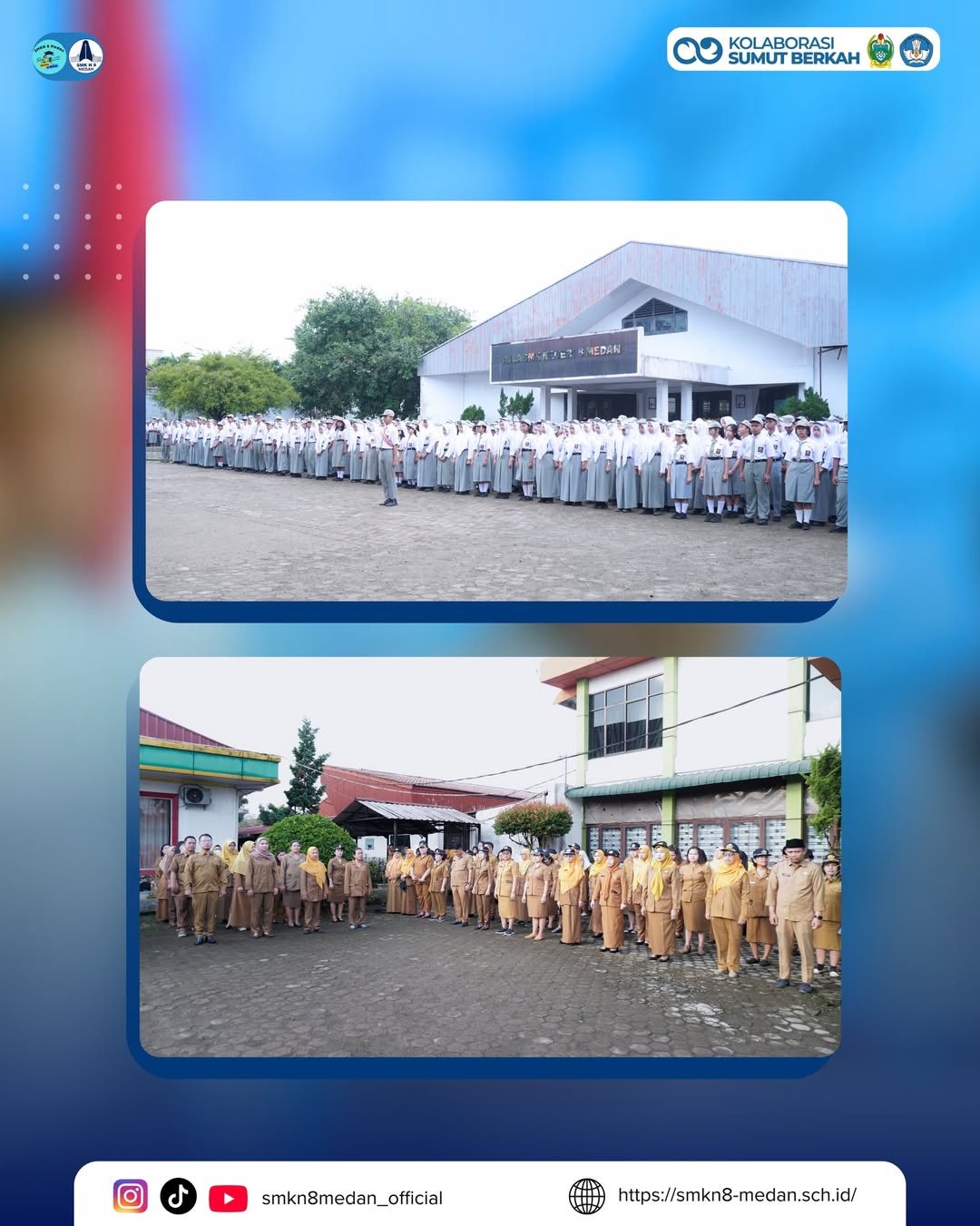 PELAKSANAAN PAGI CERIA BACK TO SCHOOLSMK Negeri 8 Medan melaksanakan kegiatan Pagi Ceria Back to (2)