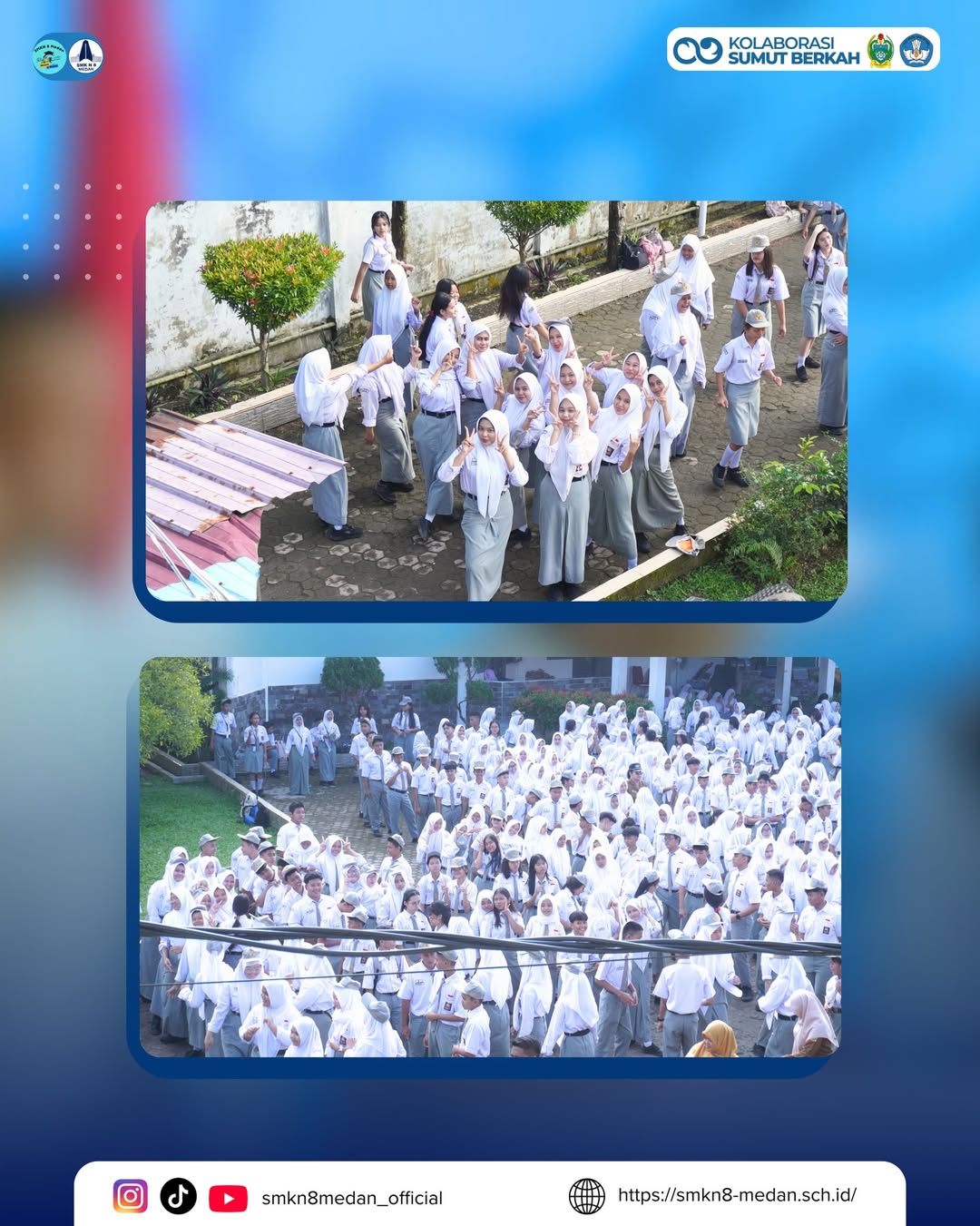 PELAKSANAAN PAGI CERIA BACK TO SCHOOLSMK Negeri 8 Medan melaksanakan kegiatan Pagi Ceria Back to (3)