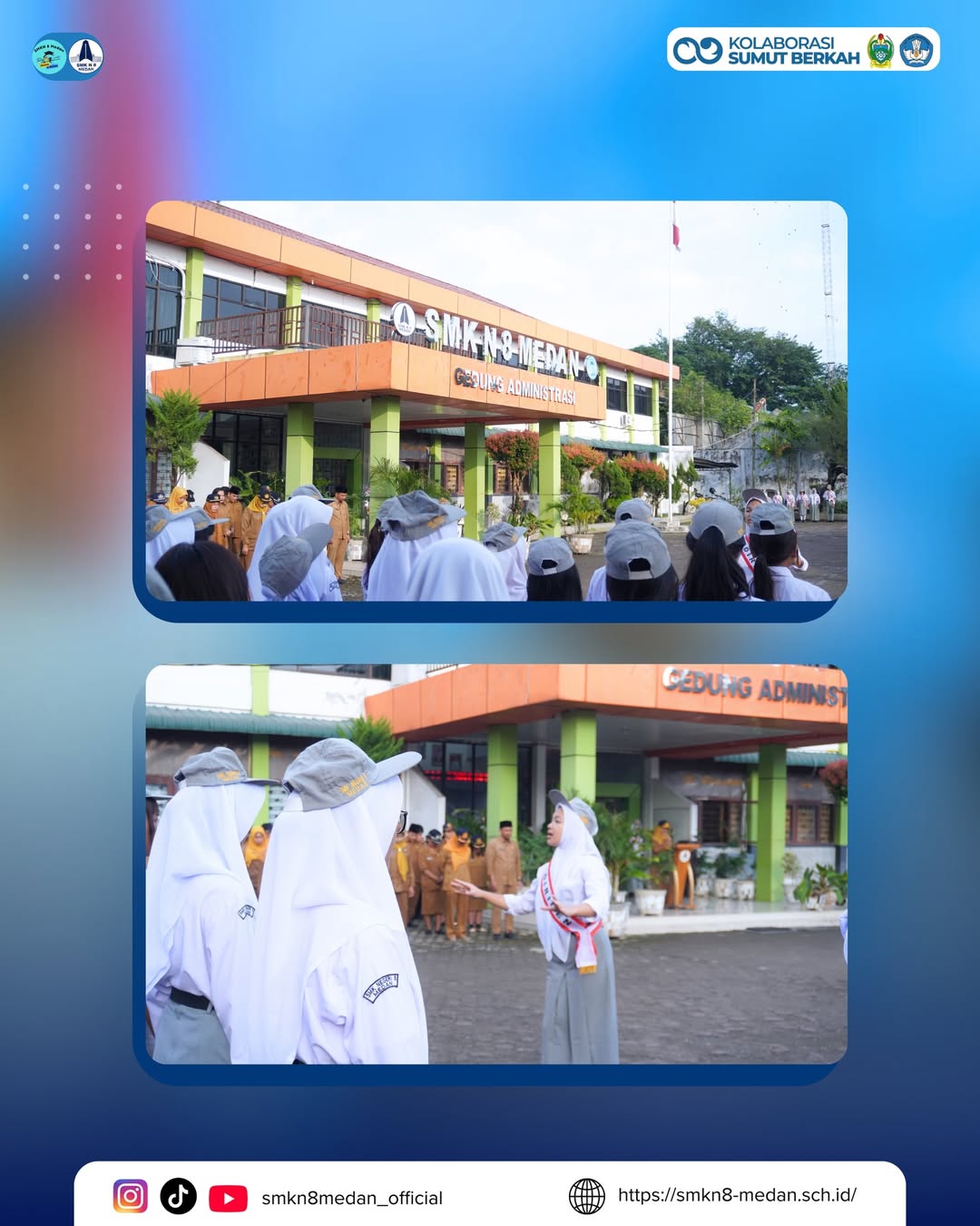 PELAKSANAAN PAGI CERIA BACK TO SCHOOLSMK Negeri 8 Medan melaksanakan kegiatan Pagi Ceria Back to