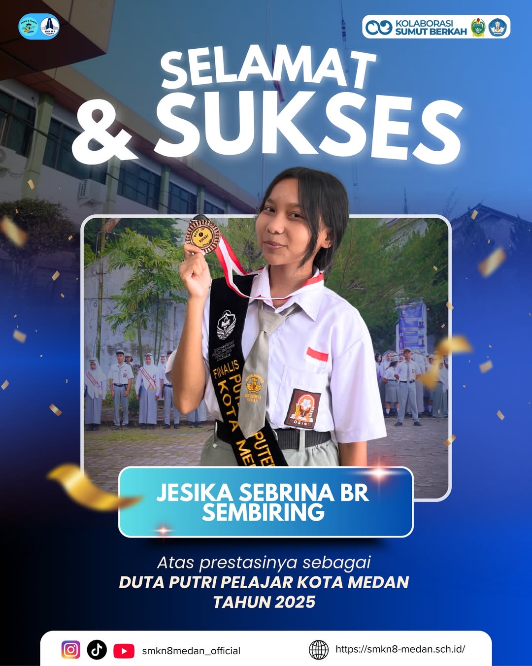 Selamat & SuksesKami mengucapkan selamat dan apresiasi setinggi-tingginya kepada Jesika Sebrina