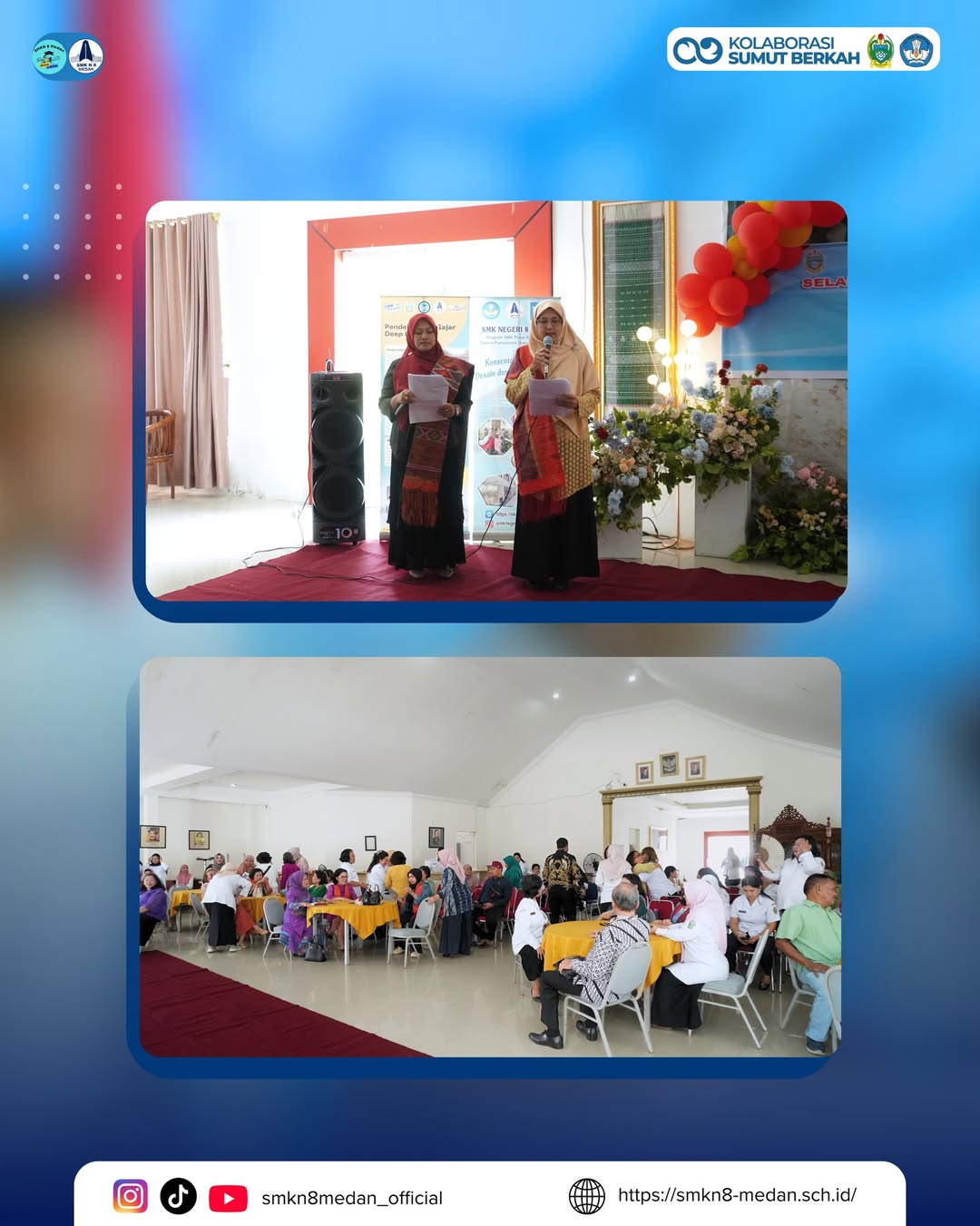 Upacara Pelepasan Purnabakti SMK Negeri 8 Medan SMK Negeri 8 Medan menyelenggarakan Upacara Pele (1)