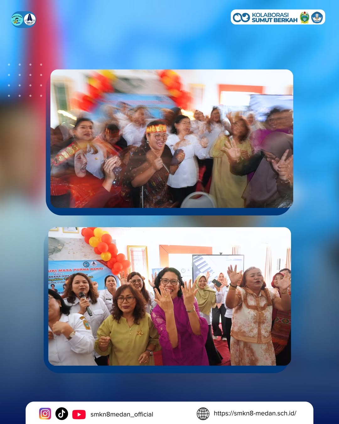 Upacara Pelepasan Purnabakti SMK Negeri 8 Medan SMK Negeri 8 Medan menyelenggarakan Upacara Pele (3)