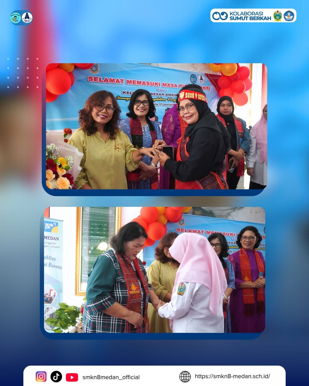 Upacara Pelepasan Purnabakti SMK Negeri 8 Medan SMK Negeri 8 Medan menyelenggarakan Upacara Pele (4)