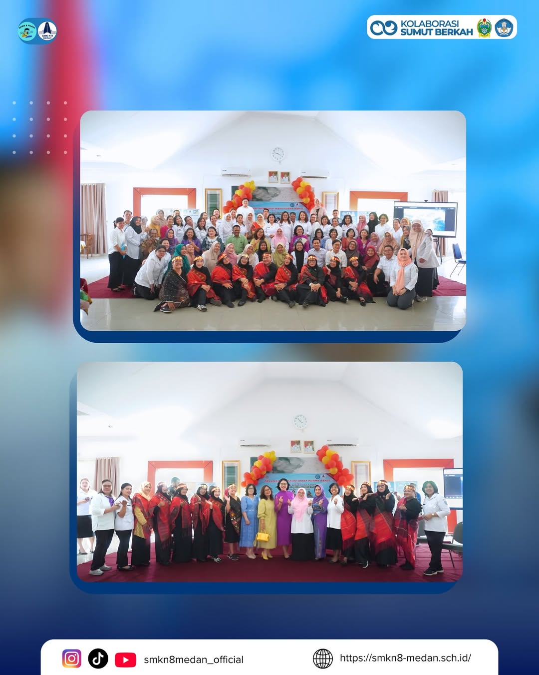 Upacara Pelepasan Purnabakti SMK Negeri 8 Medan SMK Negeri 8 Medan menyelenggarakan Upacara Pele (5)