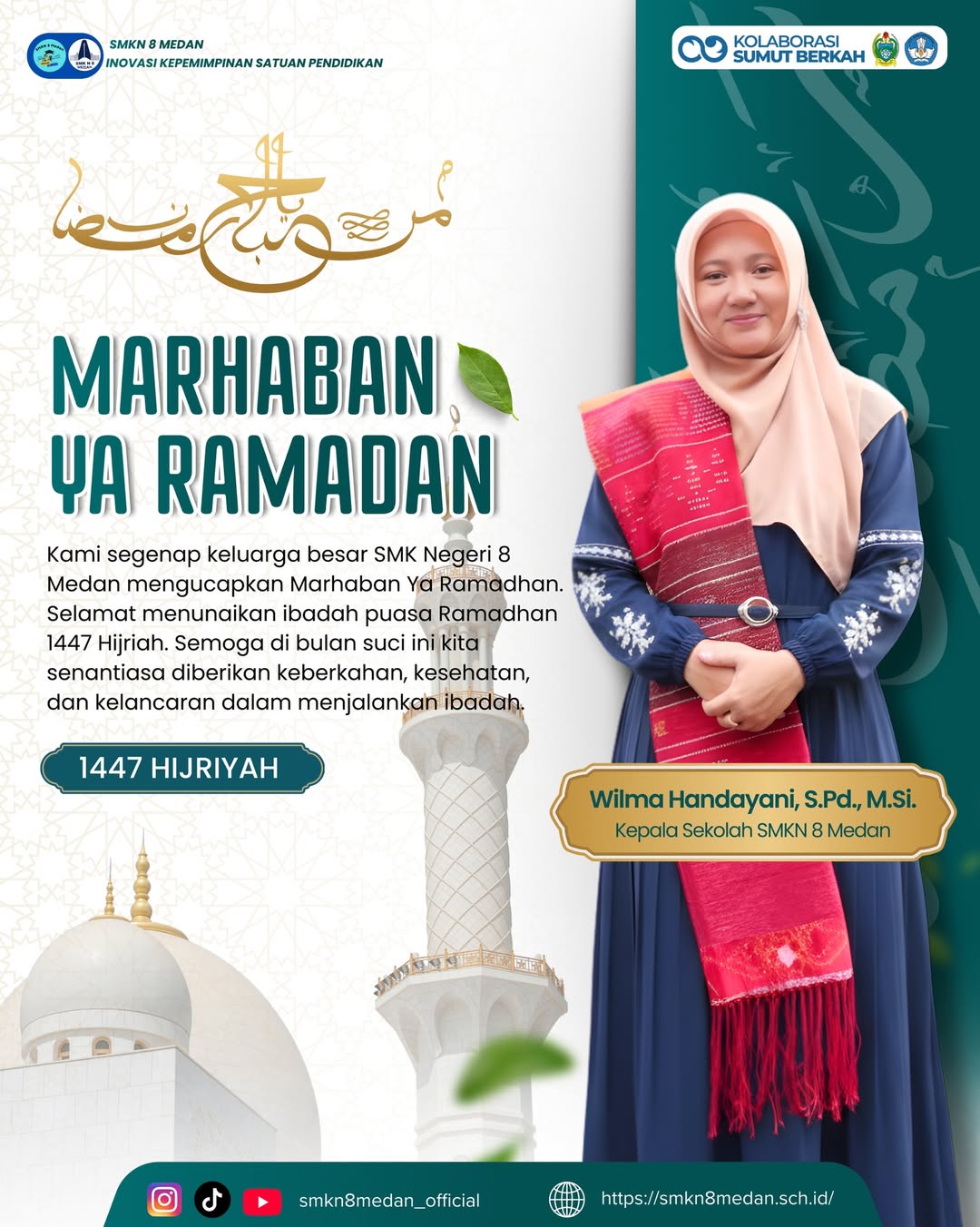 Marhaban Ya Ramadhan 1447 HijriahDengan penuh rasa syukur dan kebahagiaan, keluarga besar SMK Ne