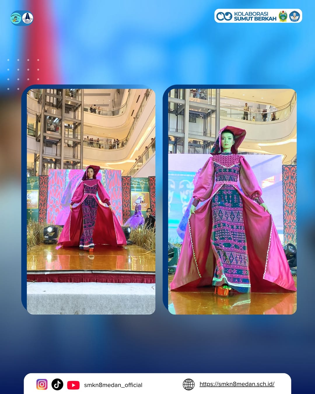 SMK Negeri 8 Medan Bersinar di Medan Fashion Week 2026 ✨SMK Negeri 8 Medan kembali menorehkan pr (4)