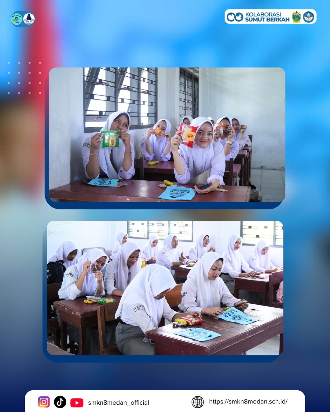 SMK Negeri 8 Medan melaksanakan Kick Off MBG sebagai langkah awal yang penuh antusias dalam mend (1)