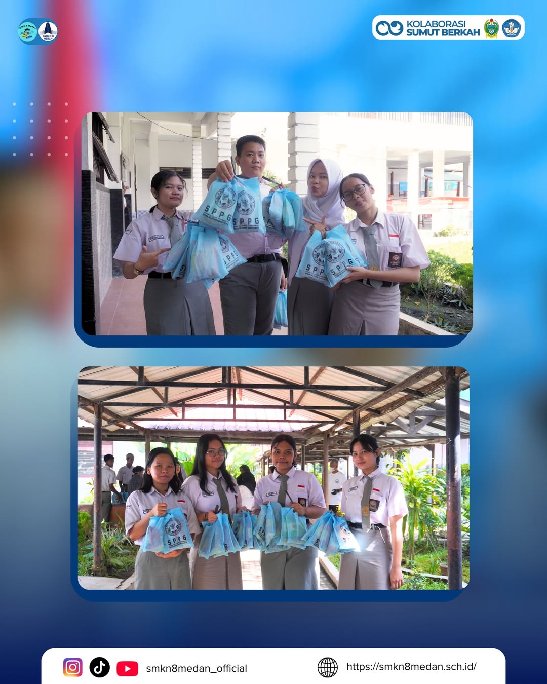 SMK Negeri 8 Medan melaksanakan Kick Off MBG sebagai langkah awal yang penuh antusias dalam mend (5)