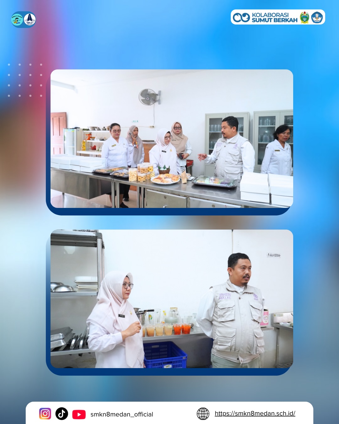 SMK Negeri 8 Medan terus berkomitmen menghadirkan produk kuliner yang aman, berkualitas, dan ses