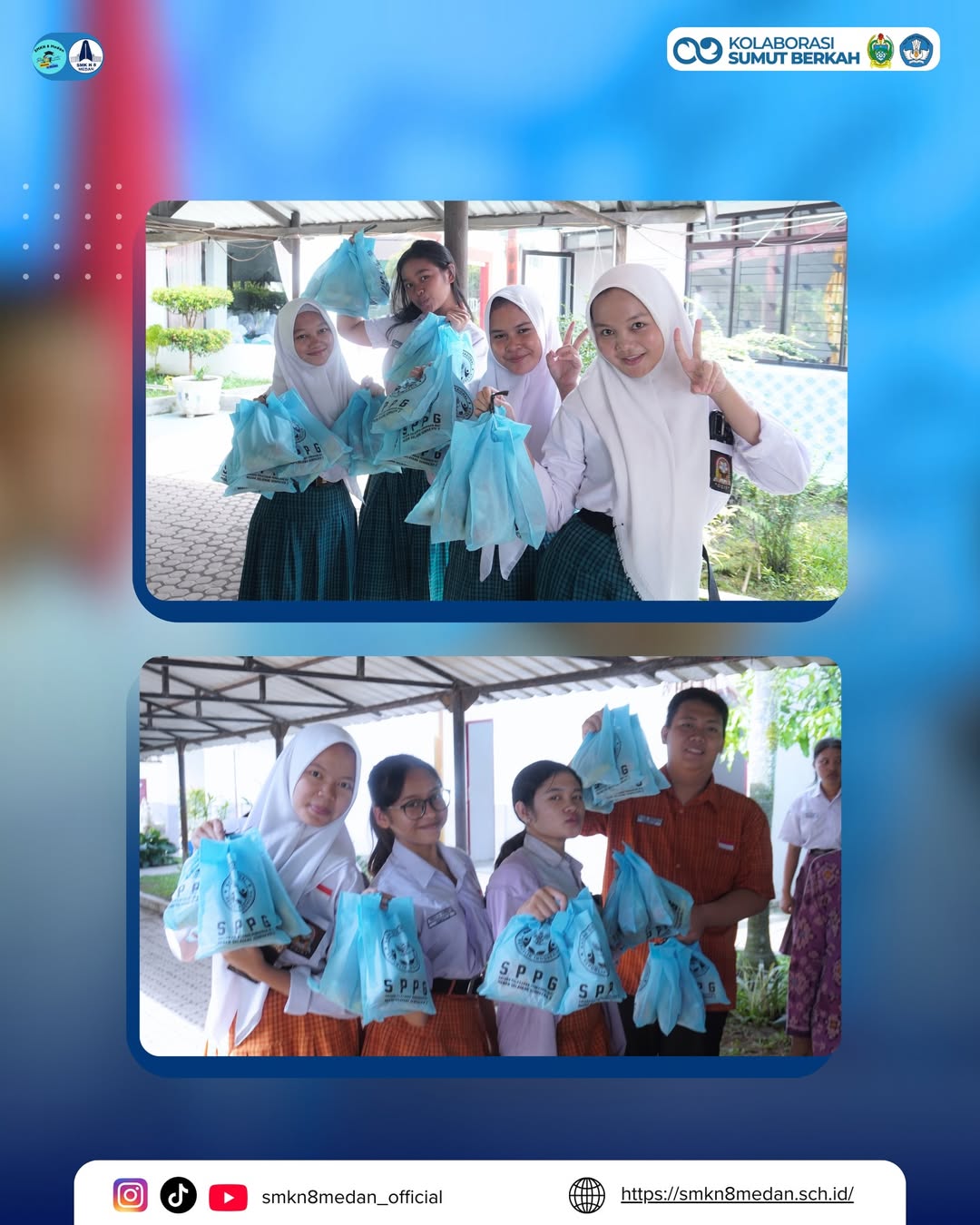 Hari ke-4 pelaksanaan Program Makan Bergizi Gratis (MBG) di SMK Negeri 8 Medan berlangsung denga (2)