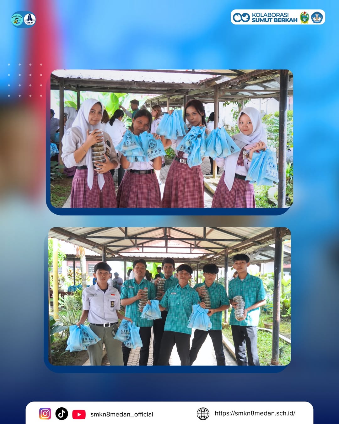 Hari ke-4 pelaksanaan Program Makan Bergizi Gratis (MBG) di SMK Negeri 8 Medan berlangsung denga (3)