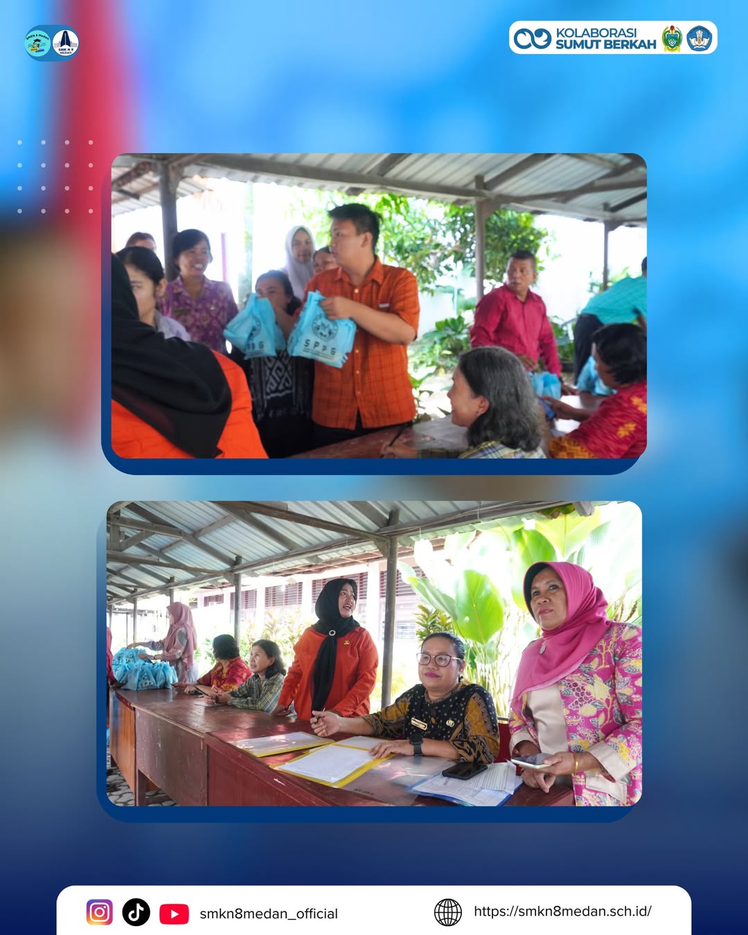 Hari ke-4 pelaksanaan Program Makan Bergizi Gratis (MBG) di SMK Negeri 8 Medan berlangsung denga (6)