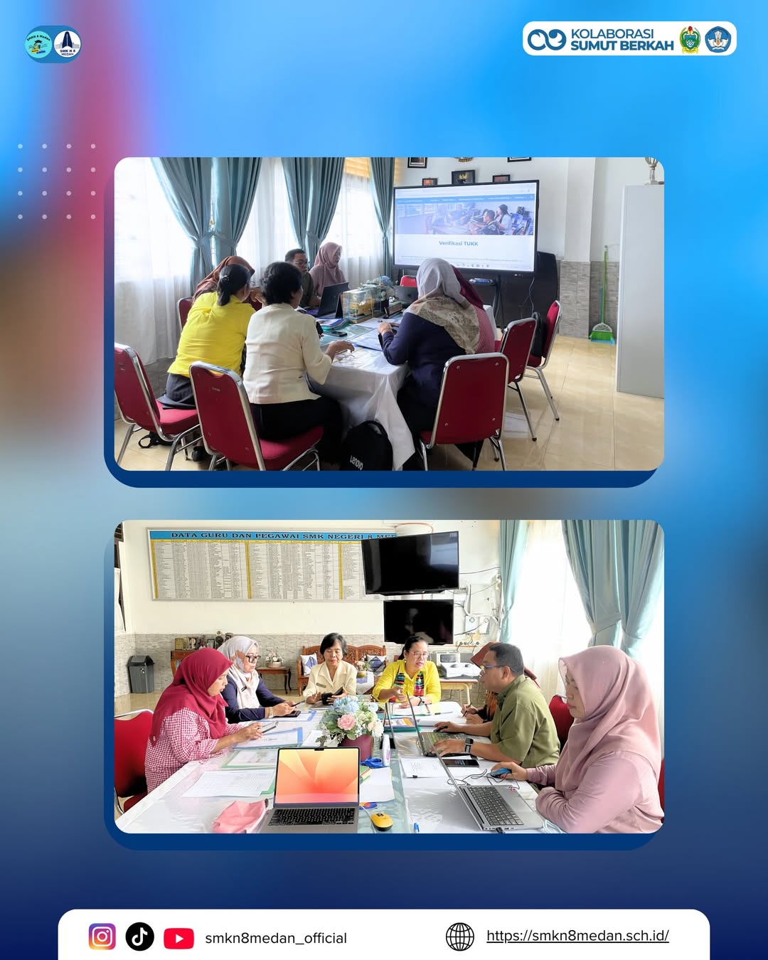 Monitoring Pengawas dalam Rangka Penyusunan Program Kerja SekolahSMK Negeri 8 Medan melaksanakan (1)