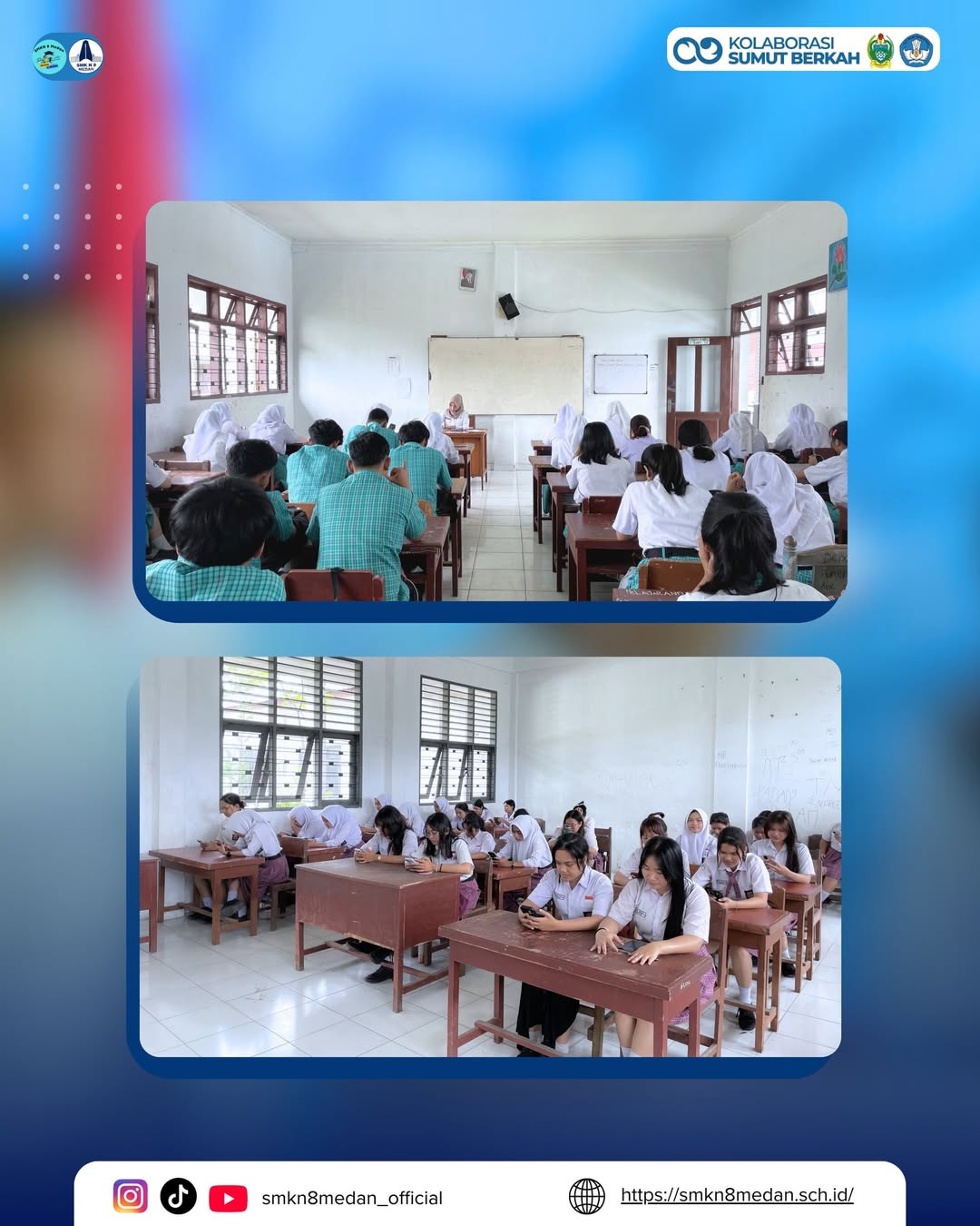 Pelaksanaan Asesmen Sumatif Tengah Semester Genap Kelas XIISMK Negeri 8 Medan melaksanakan kegia (2)