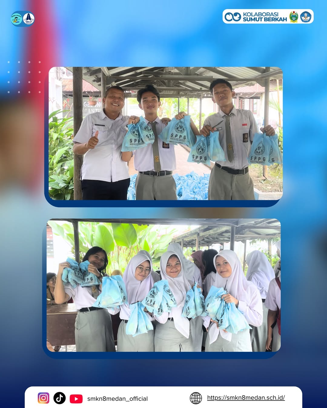 Pelaksanaan Makan Bergizi Gratis (MBG) di SMK Negeri 8 Medan pada tanggal 02 Maret 2026 berlangs (2)