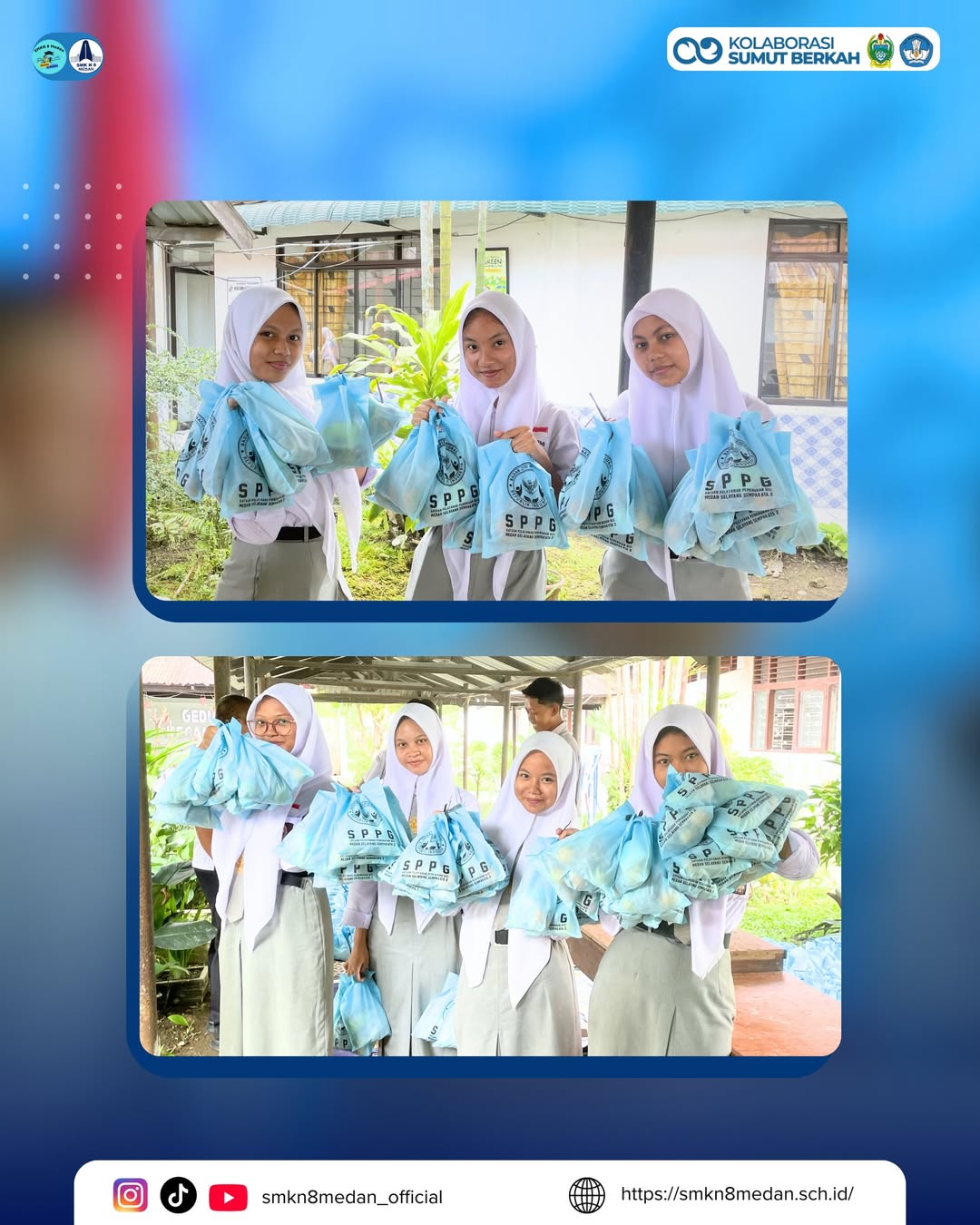 Pelaksanaan Makan Bergizi Gratis (MBG) di SMK Negeri 8 Medan pada tanggal 02 Maret 2026 berlangs (3)