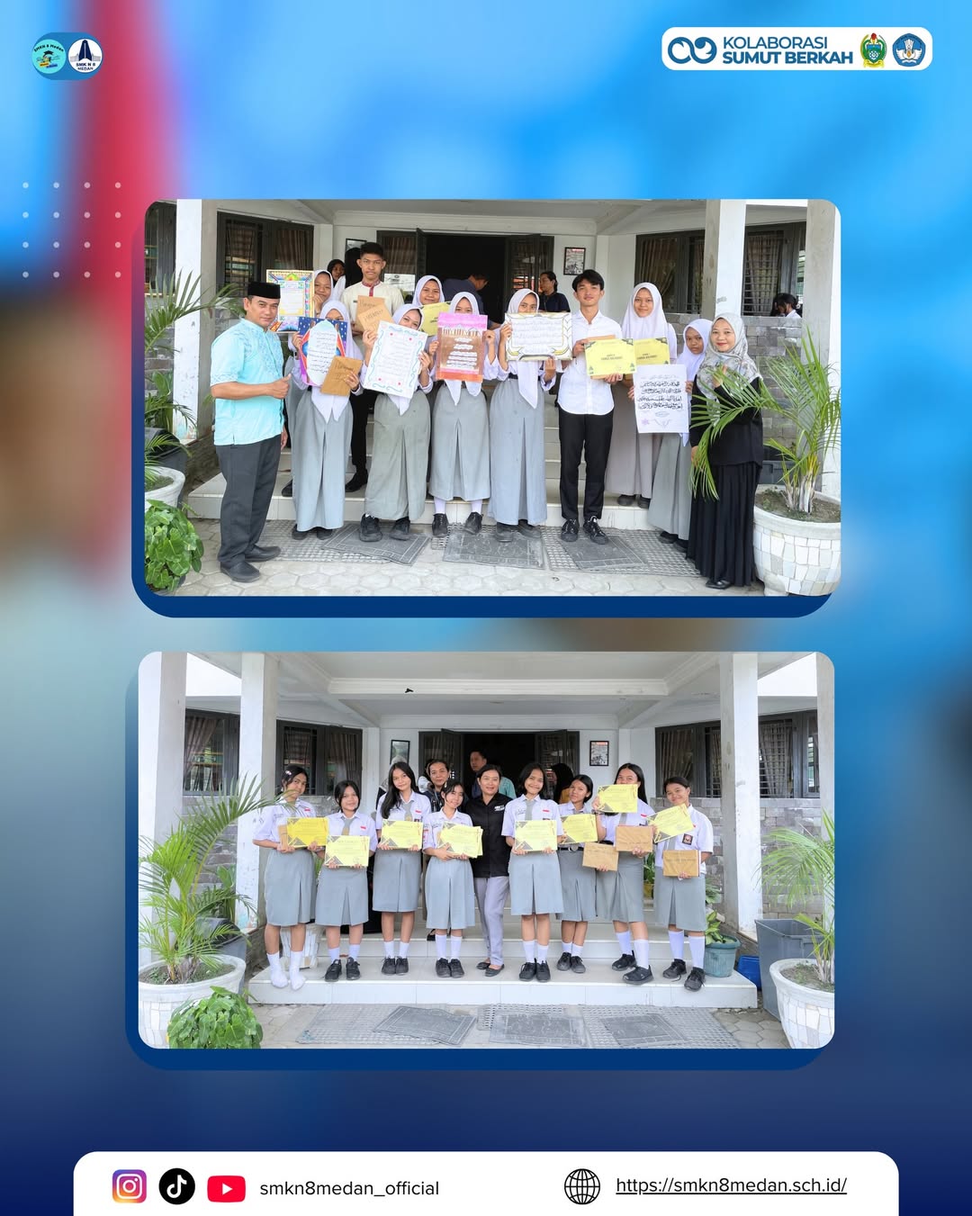 Pengumuman pemenang lomba kegiatan Ramadhan di SMK Negeri 8 Medan menjadi momen yang paling dina (2)