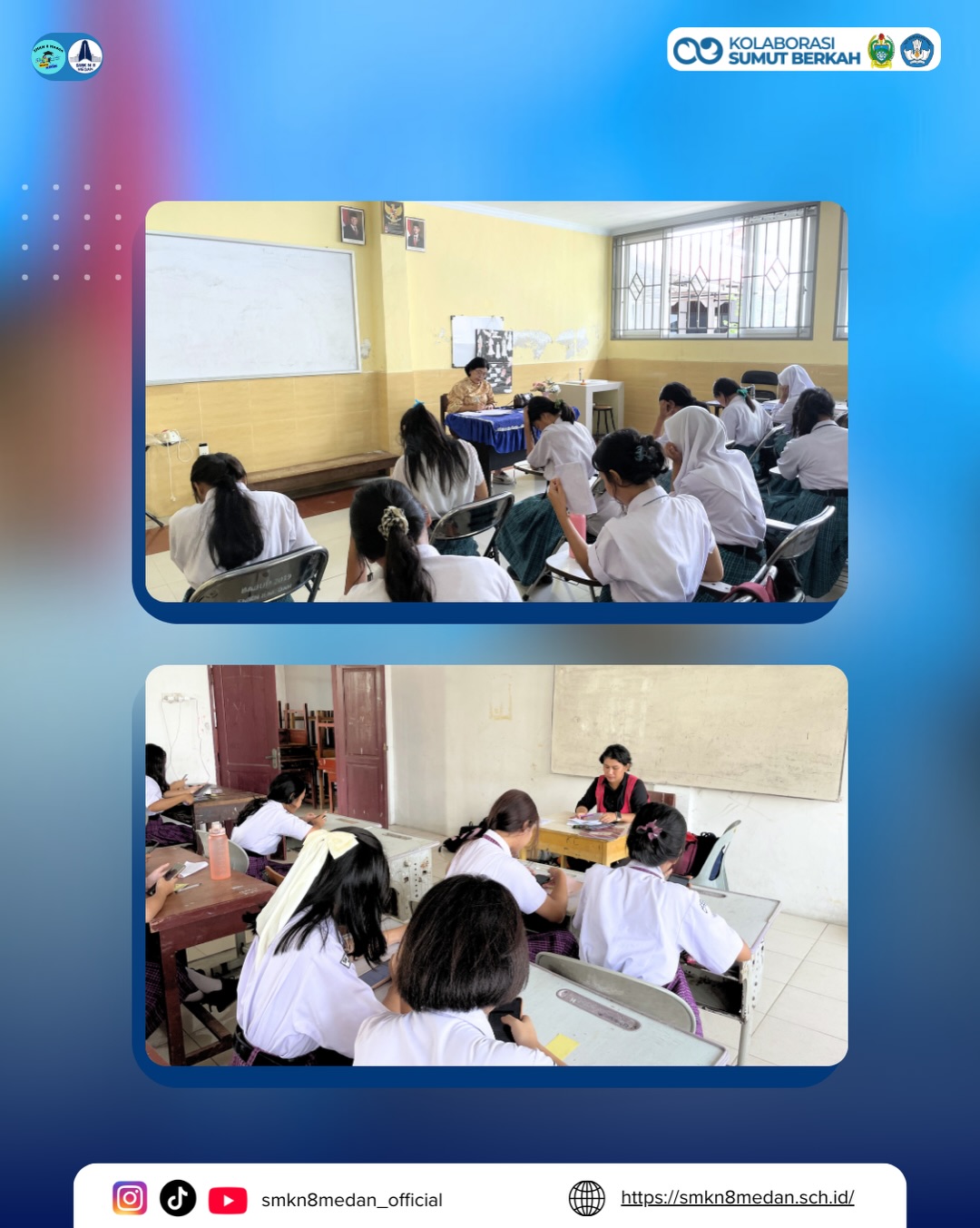 SMK Negeri 8 Medan melaksanakan kegiatan Asesmen Sumatif Tengah Semester (ASTS) Genap bagi peser (1)
