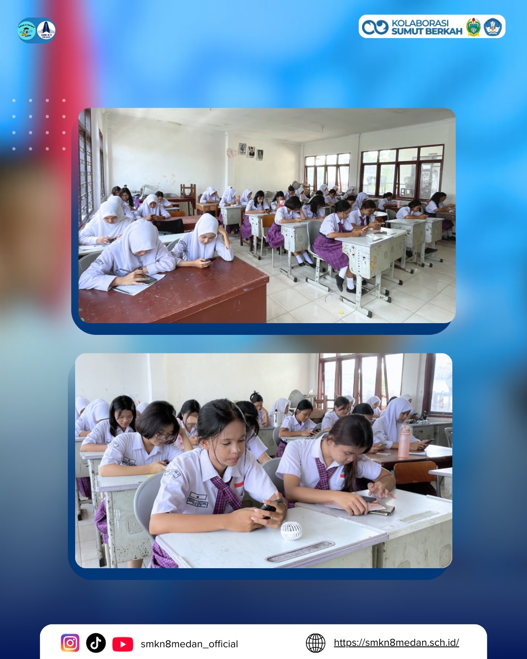 SMK Negeri 8 Medan melaksanakan kegiatan Asesmen Sumatif Tengah Semester (ASTS) Genap bagi peser (2)