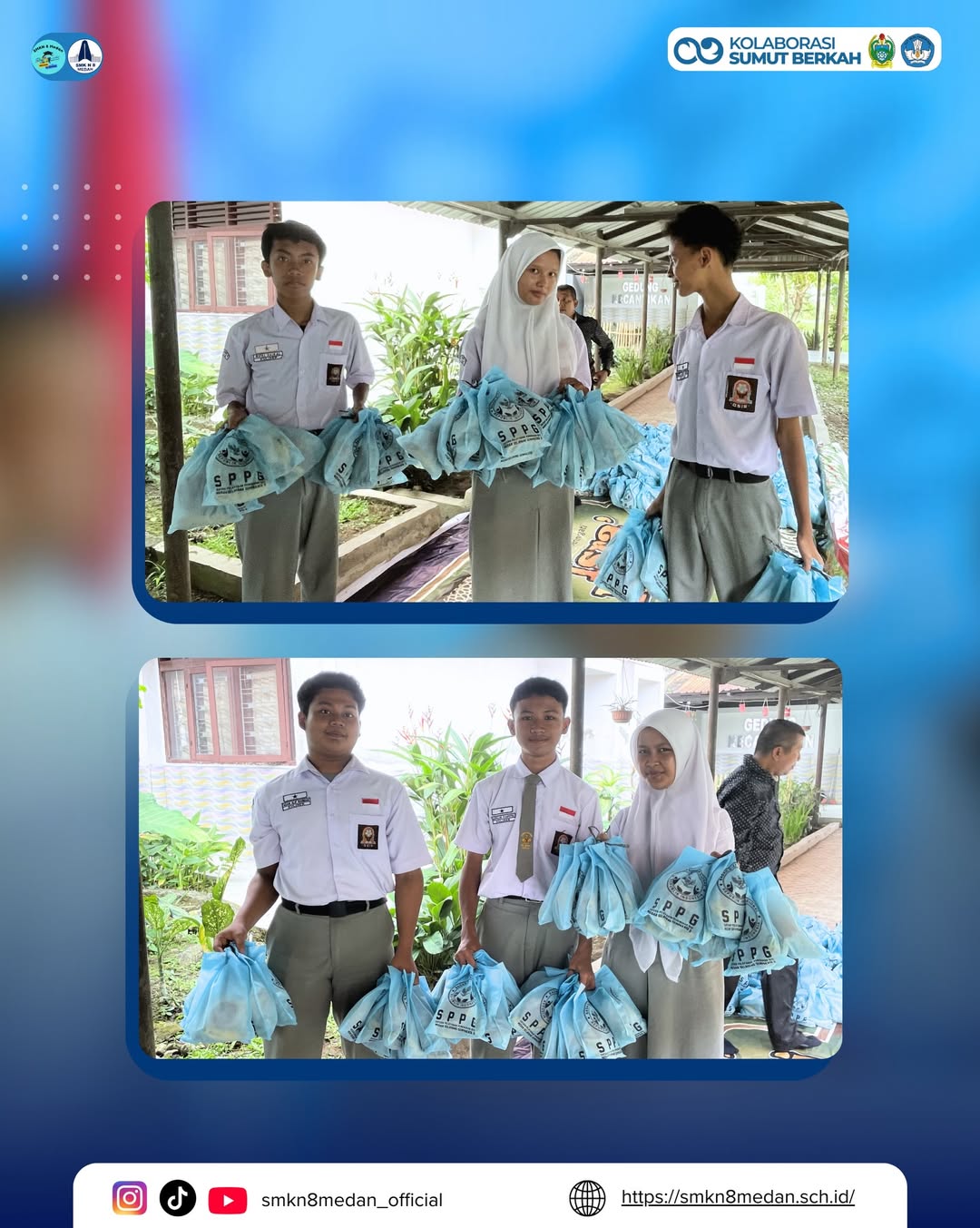 SMK Negeri 8 Medan melaksanakan kegiatan Makan Bergizi Gratis (MBG) pada 03 Maret 2026 dengan te (2)