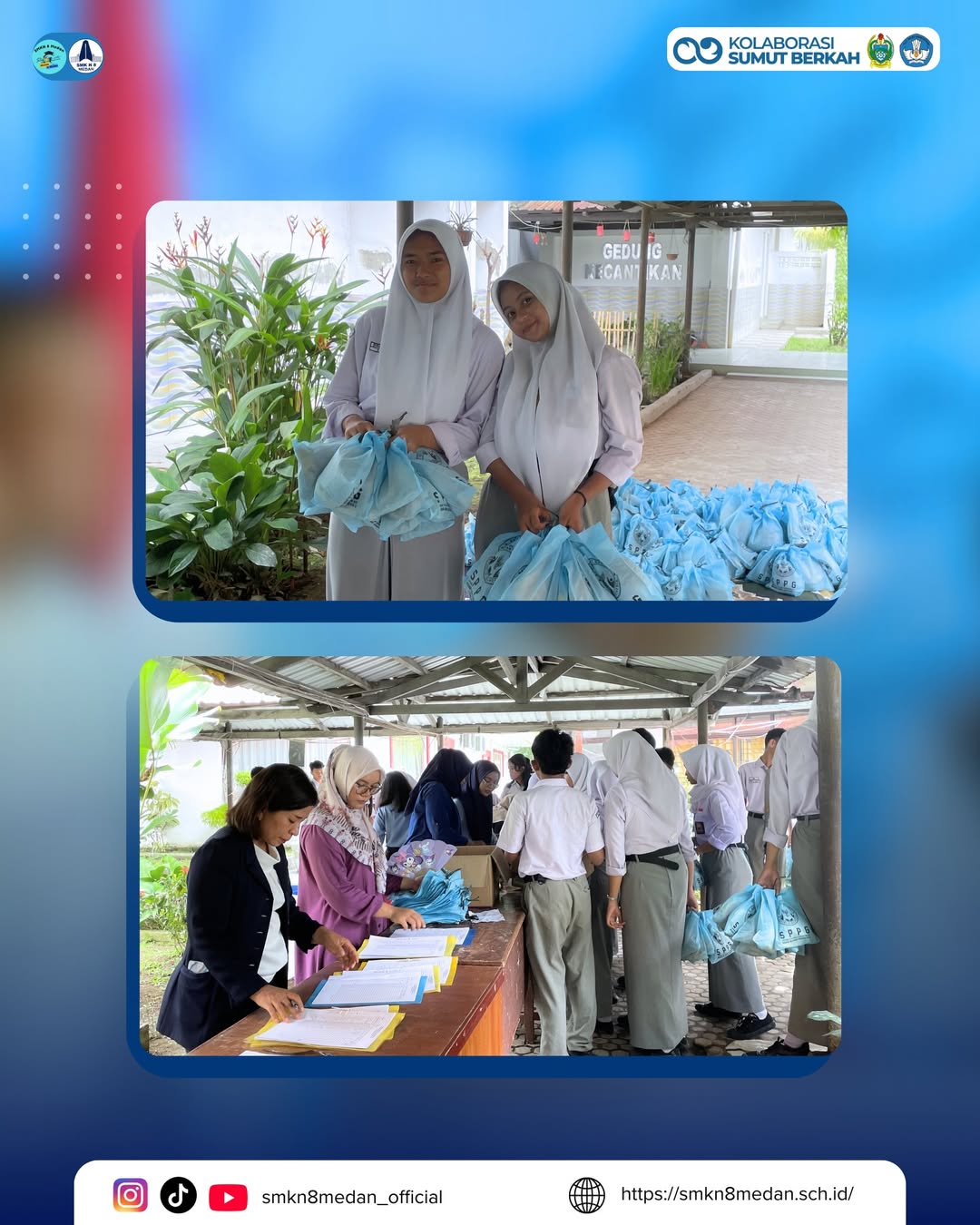 SMK Negeri 8 Medan melaksanakan kegiatan Makan Bergizi Gratis (MBG) pada 03 Maret 2026 dengan te (4)