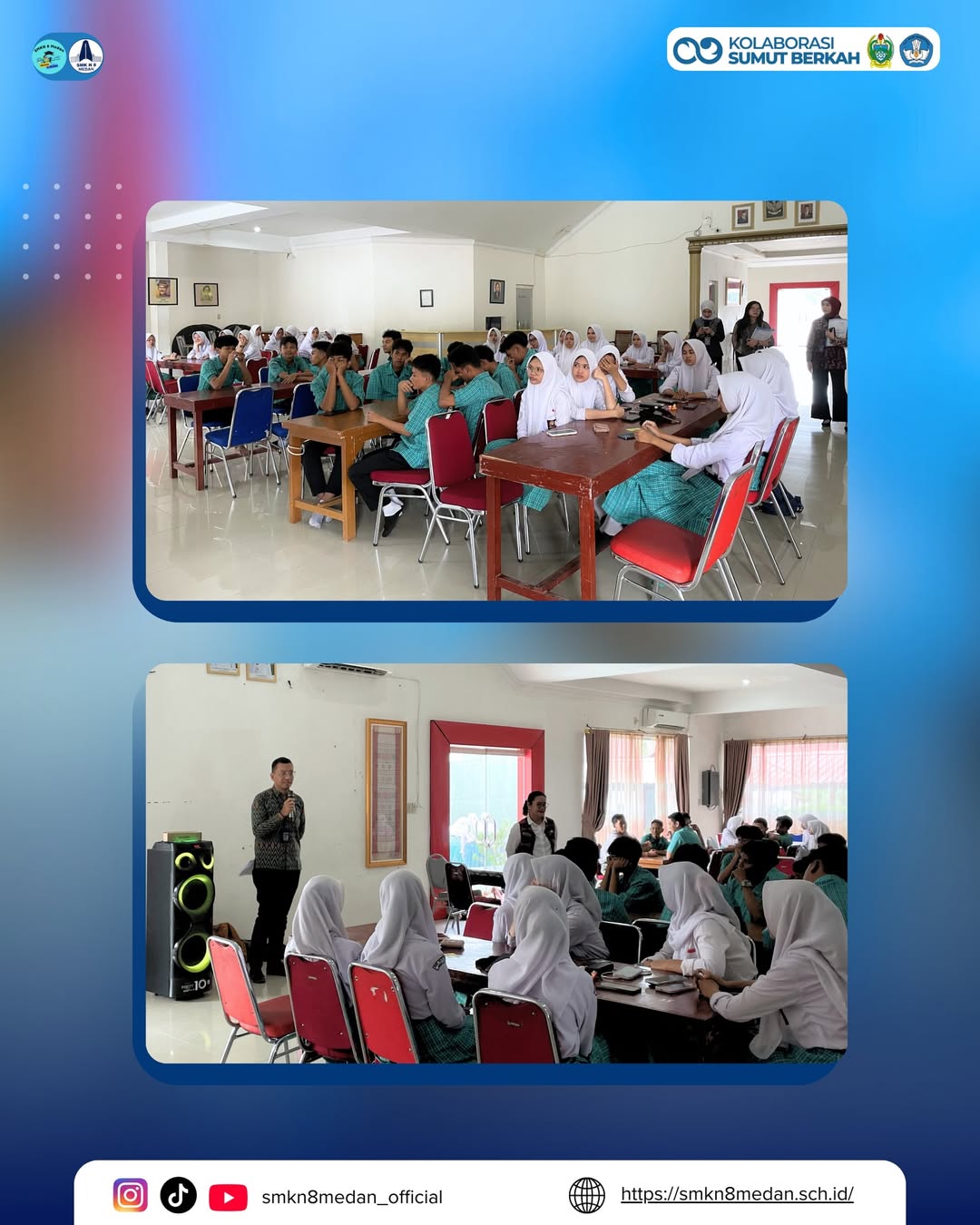 SMK Negeri 8 Medan melaksanakan kegiatan Sosialisasi Literasi Keuangan dan Pembukaan Rekening Si (1)