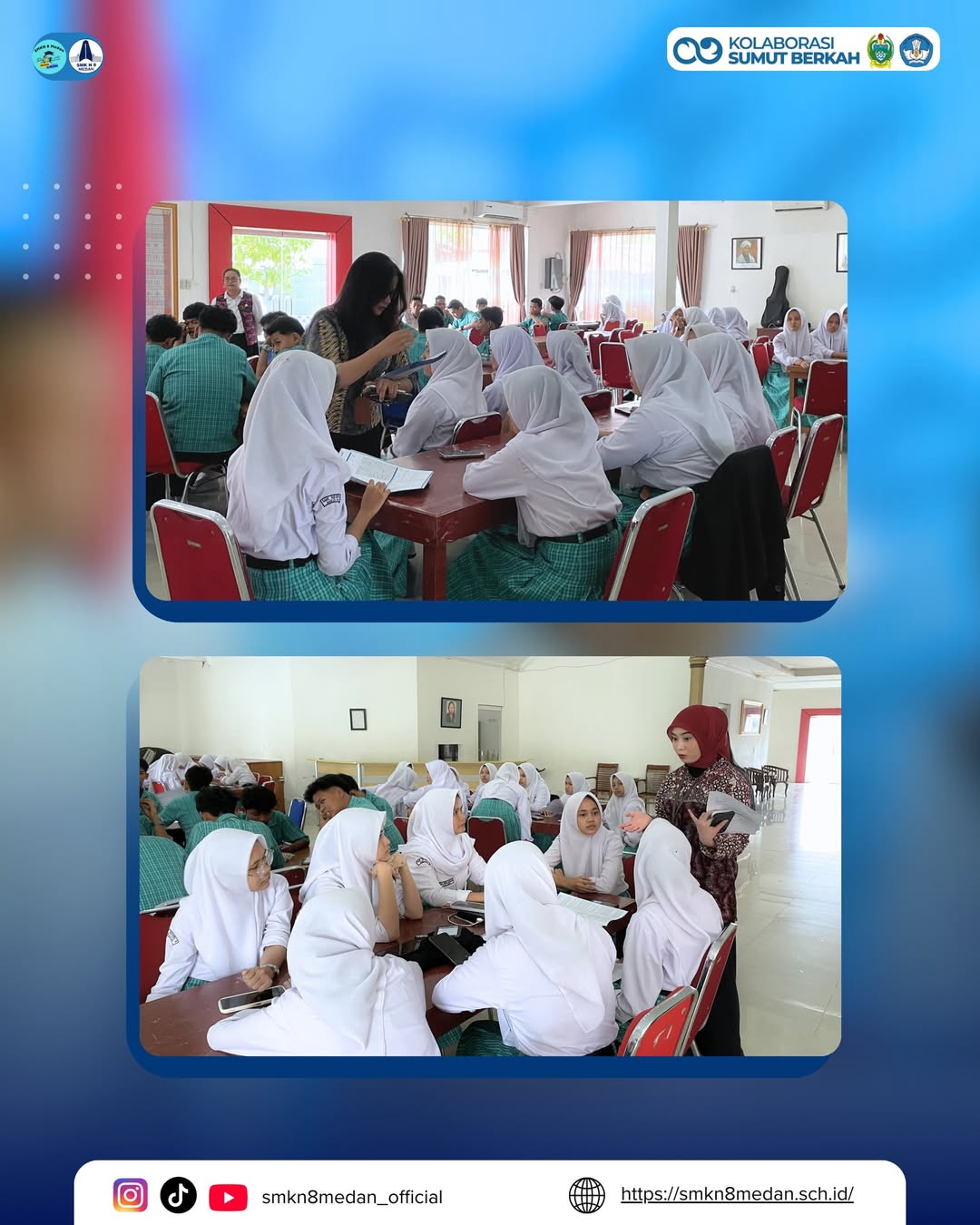 SMK Negeri 8 Medan melaksanakan kegiatan Sosialisasi Literasi Keuangan dan Pembukaan Rekening Si (2)