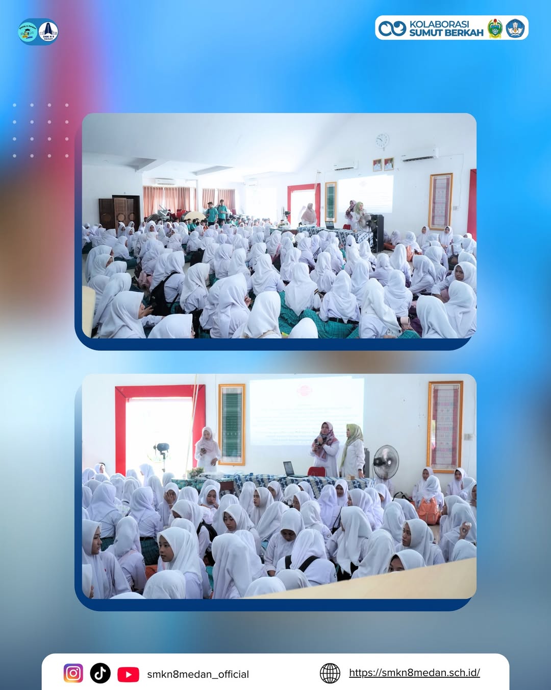 SMK Negeri 8 Medan melaksanakan kegiatan keagamaan dalam rangka menyemarakkan bulan suci Ramadha (1)