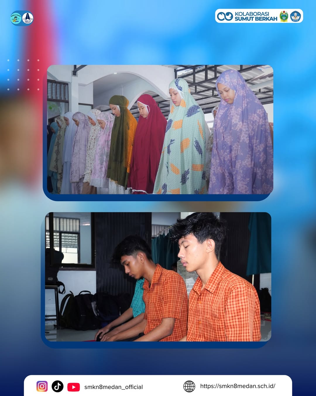 SMK Negeri 8 Medan melaksanakan kegiatan keagamaan dalam rangka menyemarakkan bulan suci Ramadha (3)