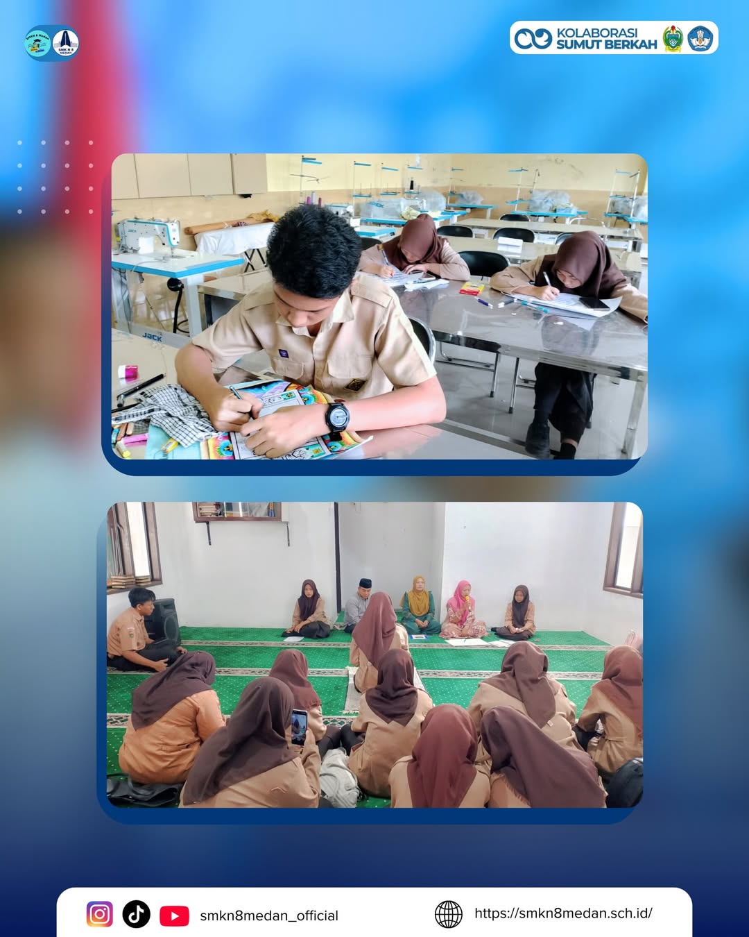 SMK Negeri 8 Medan melaksanakan kegiatan keagamaan pada 27 Februari 2026 dengan penuh khidmat da (1)