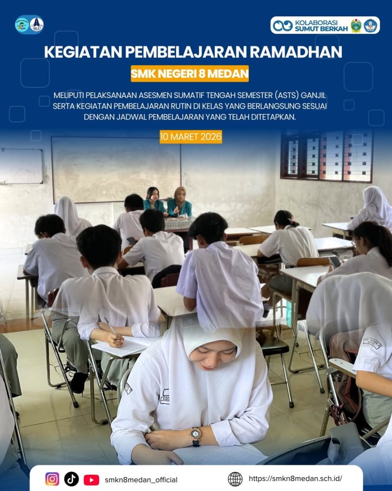 kegiatan pembelajaran selama bulan Ramadhan meliputi pelaksanaan Asesmen Sumatif Tengah Semester serta kegiatan pembelajaran rutin di kelas