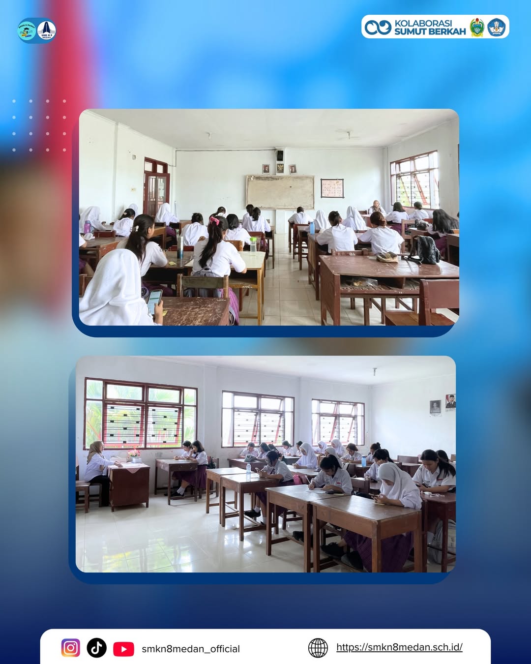 SMK Negeri 8 Medan telah melaksanakan hari terakhir Asesmen Sumatif Tengah Semester (ASTS) Genap (3)