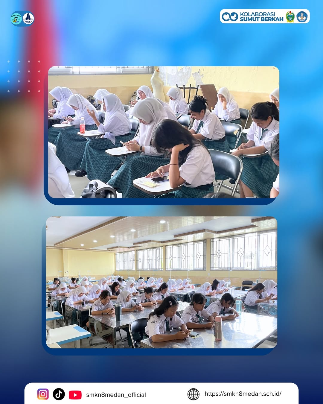 SMK Negeri 8 Medan telah melaksanakan hari terakhir Asesmen Sumatif Tengah Semester (ASTS) Genap (5)