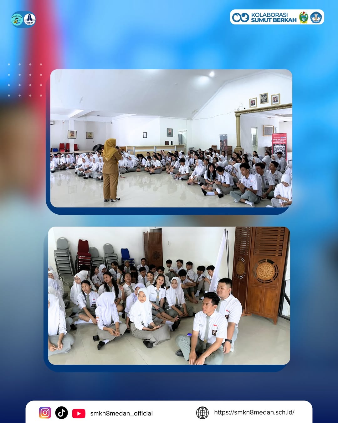 SMK Negeri 8 Medan hari ini melaksanakan kegiatan sosialisasi program You RISE (Youth Be Ready, (4)
