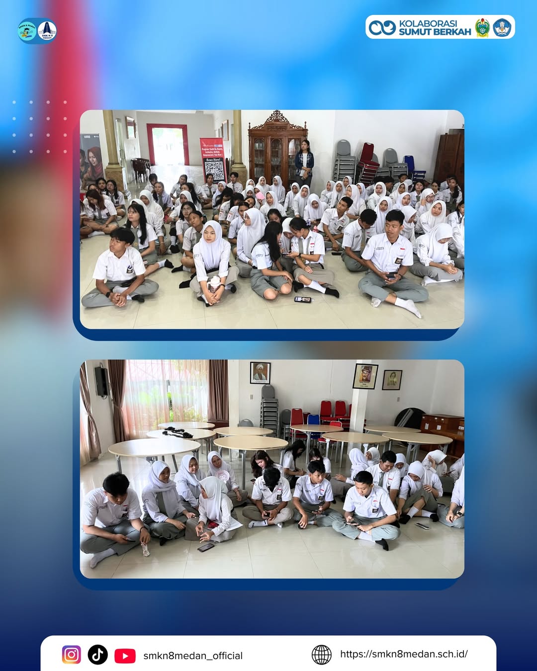 SMK Negeri 8 Medan hari ini melaksanakan kegiatan sosialisasi program You RISE (Youth Be Ready, (5)