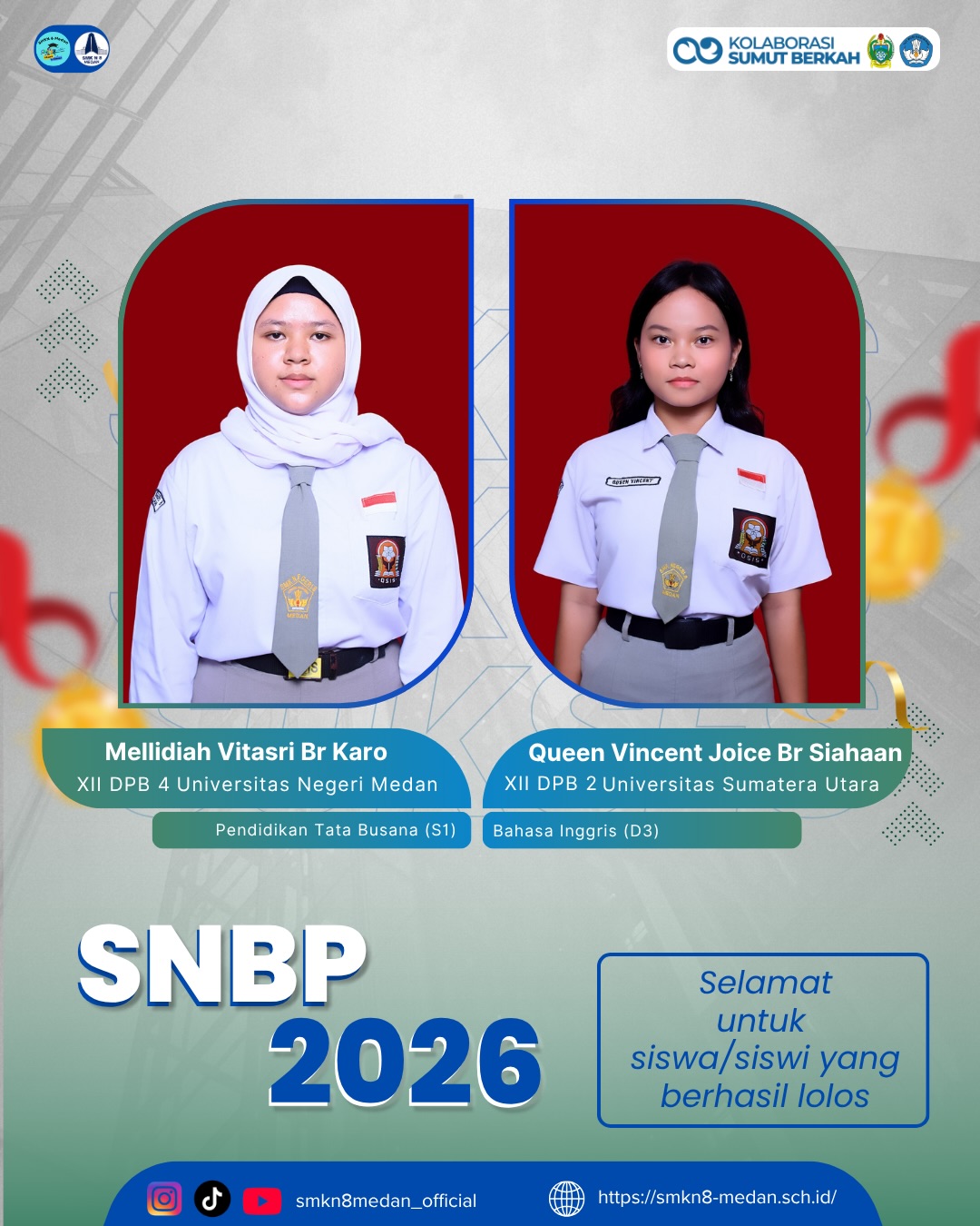 Selamat dan sukses kepada siswa-siswi SMK Negeri 8 Medan yang berhasil lolos Seleksi Nasional Be (6)