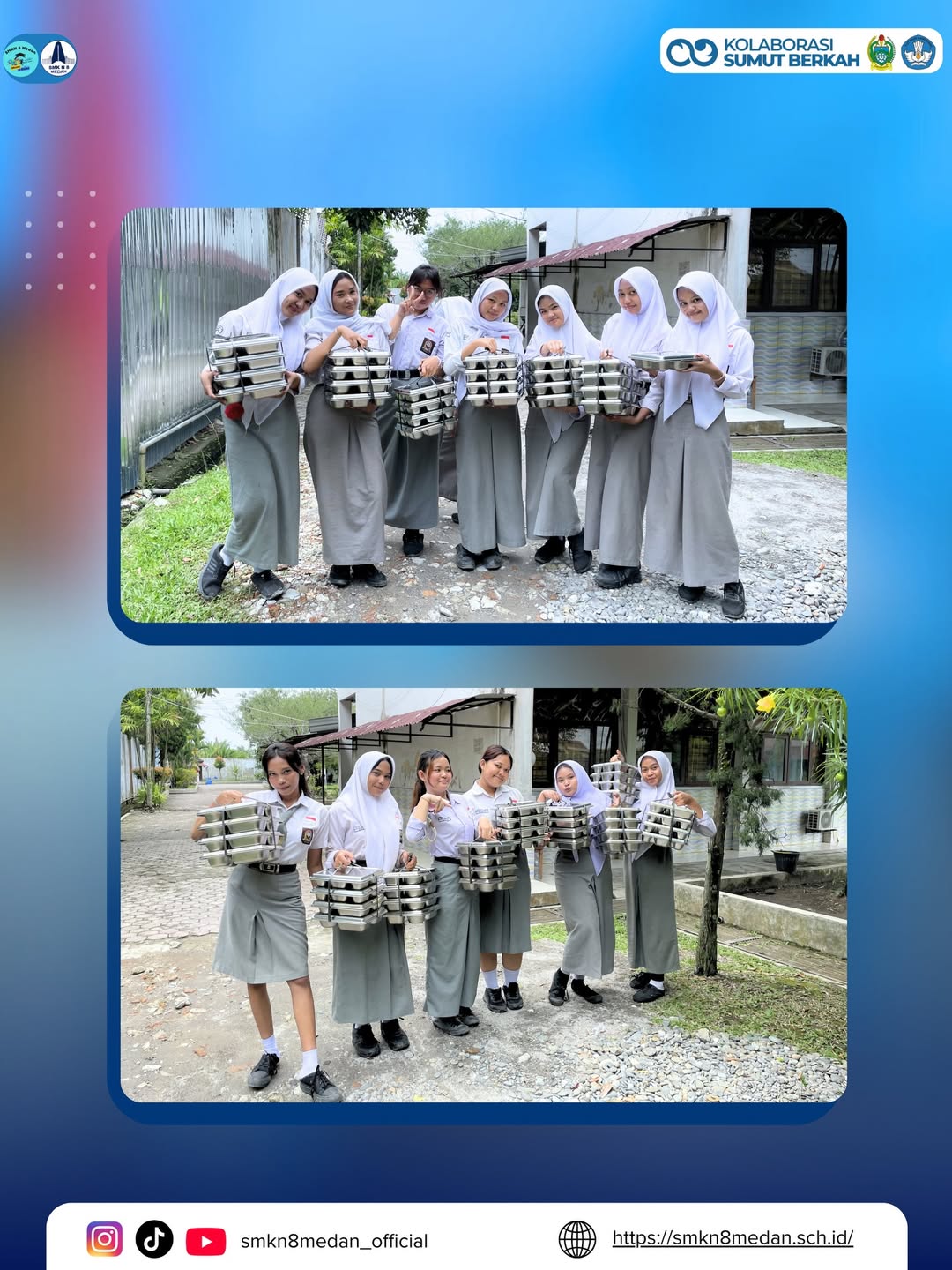 Semangat MBG- Membangun Generasi Berkualitas di SMK Negeri 8 MedanKegiatan Makan Bergizi Gratis (1)