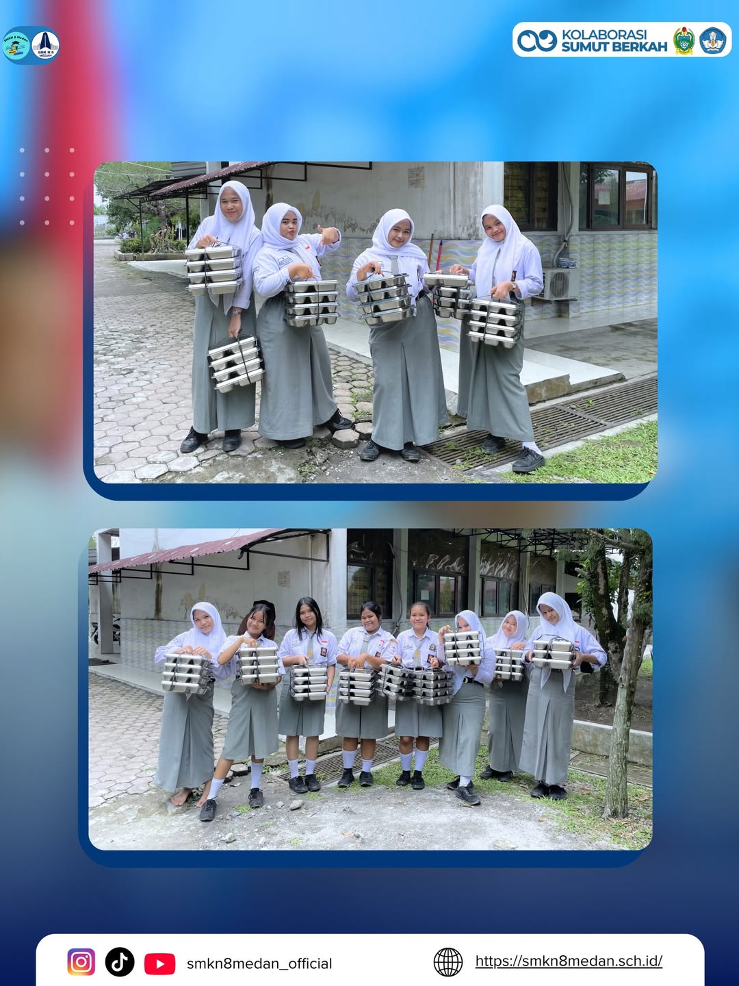 Semangat MBG- Membangun Generasi Berkualitas di SMK Negeri 8 MedanKegiatan Makan Bergizi Gratis (2)