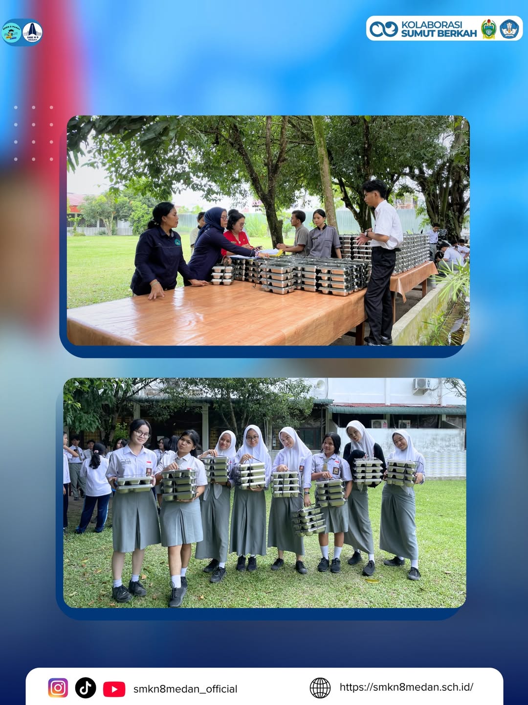 Semangat MBG- Membangun Generasi Berkualitas di SMK Negeri 8 MedanKegiatan Makan Bergizi Gratis (3)