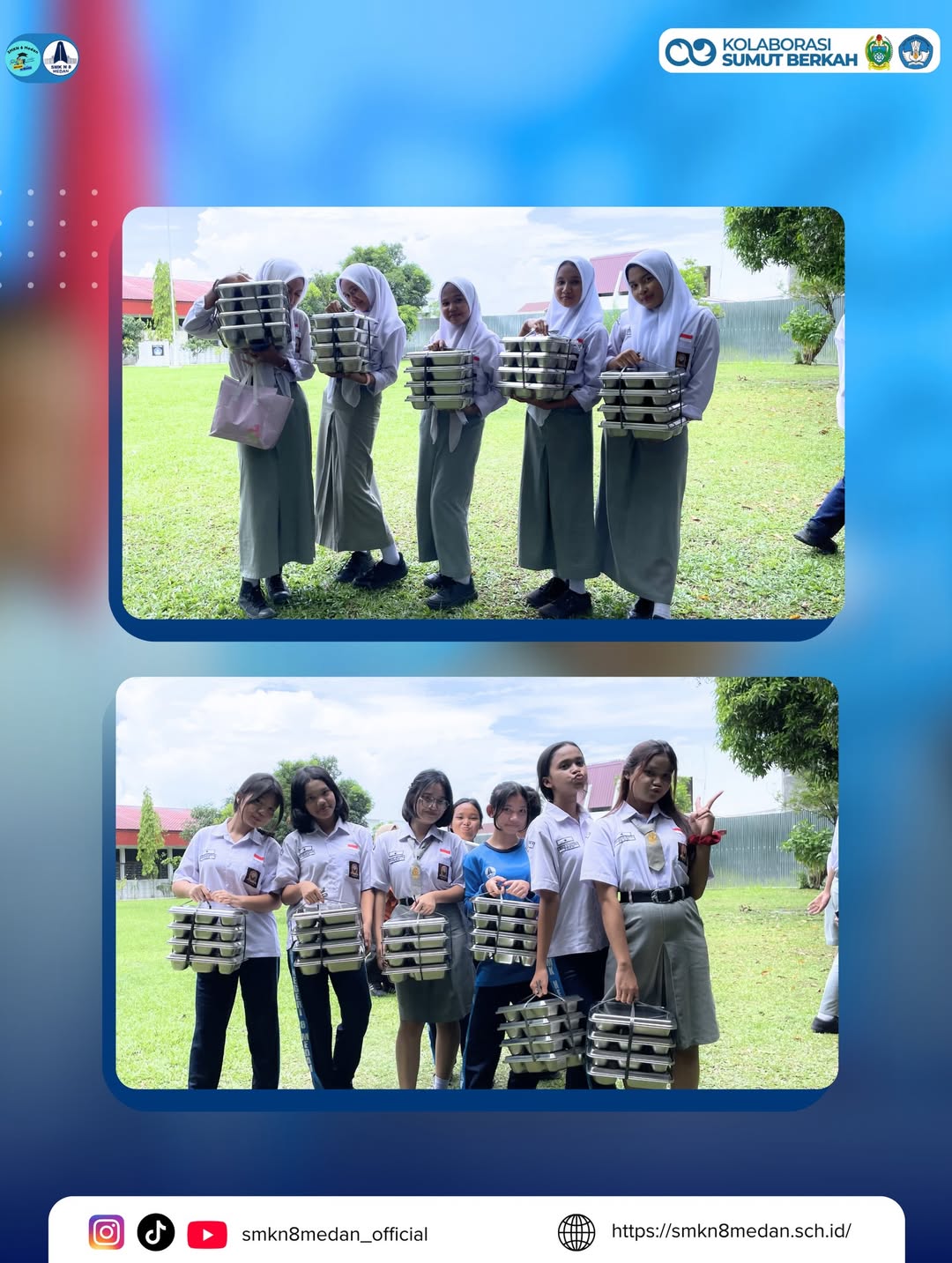 Semangat MBG- Membangun Generasi Berkualitas di SMK Negeri 8 MedanKegiatan Makan Bergizi Gratis (4)