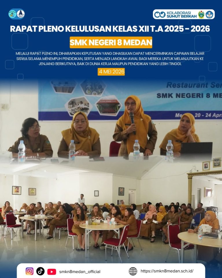 Rapat Pleno penetapan kelulusan siswa kelas XII Tahun Pelajaran 2025/2026