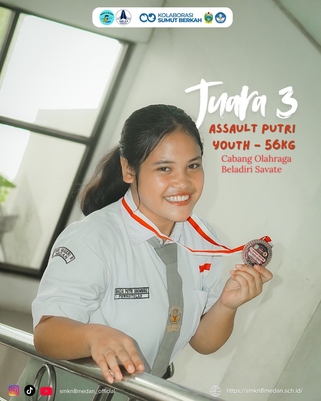 Proud moment! 🎉Selamat buat Grecia Putri Sihombing yang berhasil meraih Juara 3 (Assault Putri