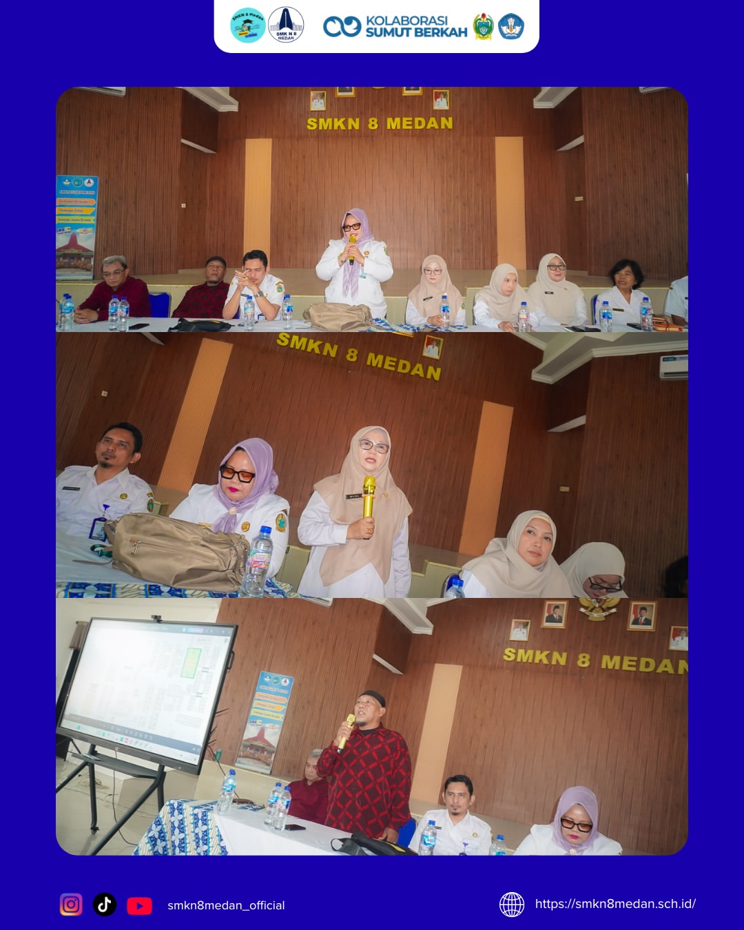 Rapat Sosialisasi Relokasi SMKN 10 Medan ke SMKN 8 MedanSMK Negeri 8 Medan menerima kunjungan da (1)
