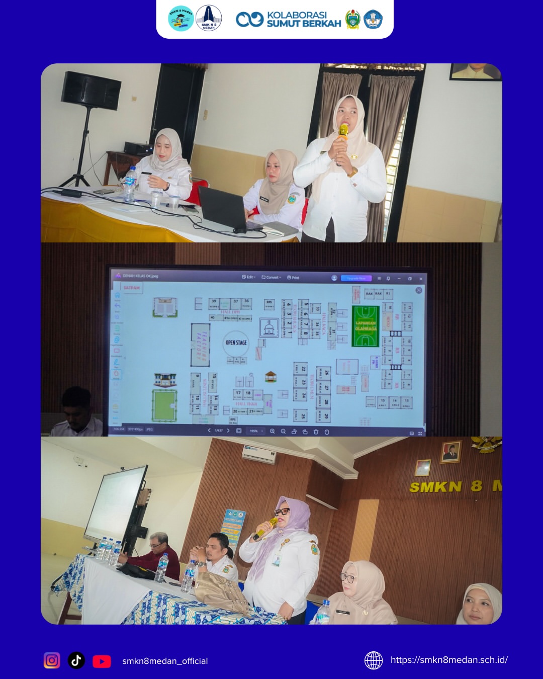 Rapat Sosialisasi Relokasi SMKN 10 Medan ke SMKN 8 MedanSMK Negeri 8 Medan menerima kunjungan da (9)