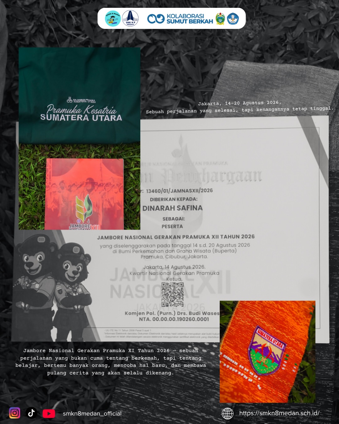Satu pengalaman, satu cerita, dan satu kenangan yang nggak akan terlupakan. 🏕️✨Jambore Nasional (2)