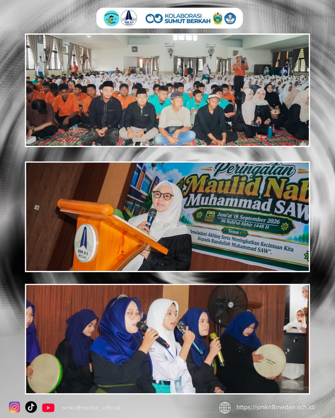 Selamat memperingati Maulid Nabi Muhammad SAW! ✨Momen berharga bagi keluarga besar SMKN 8 Medan (1)