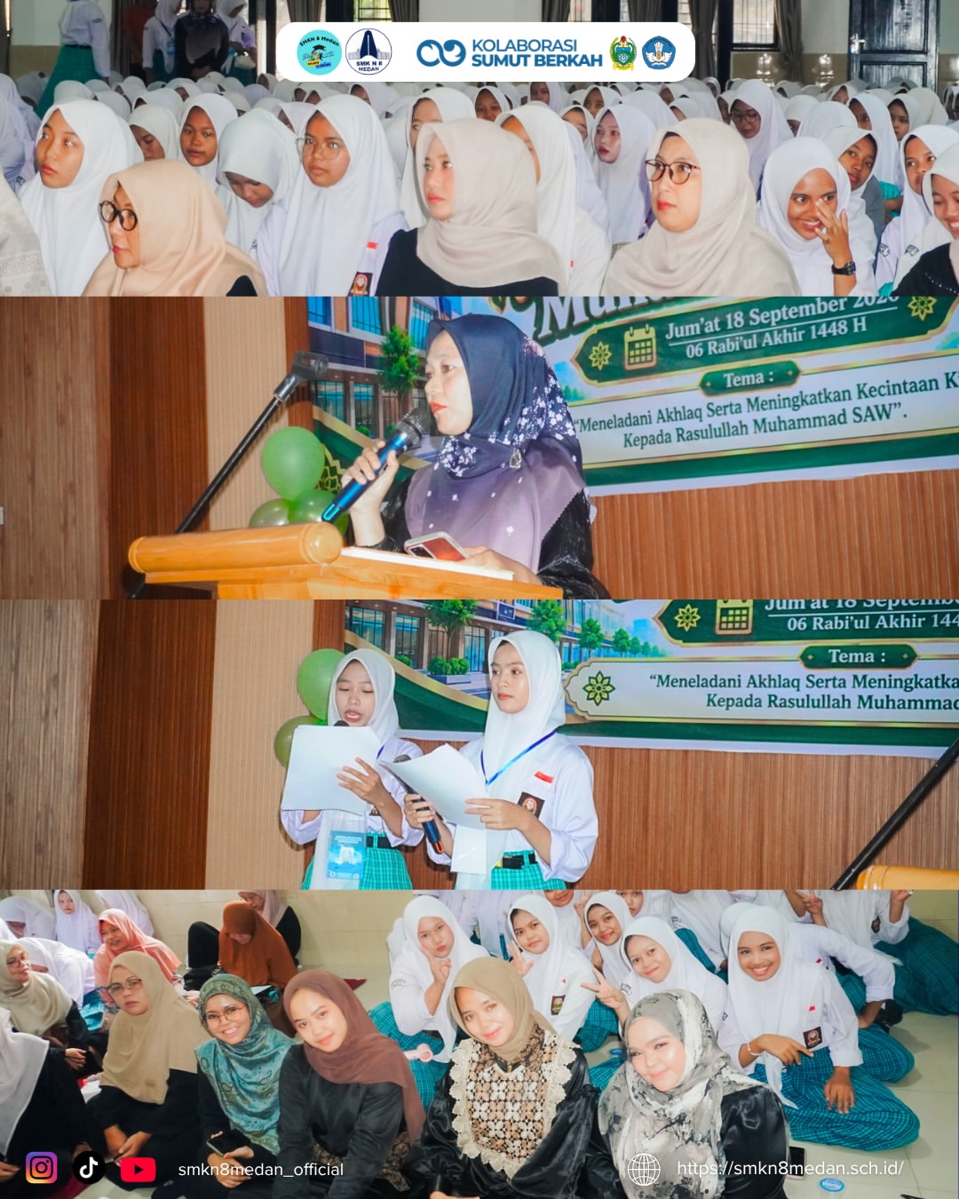 Selamat memperingati Maulid Nabi Muhammad SAW! ✨Momen berharga bagi keluarga besar SMKN 8 Medan (2)