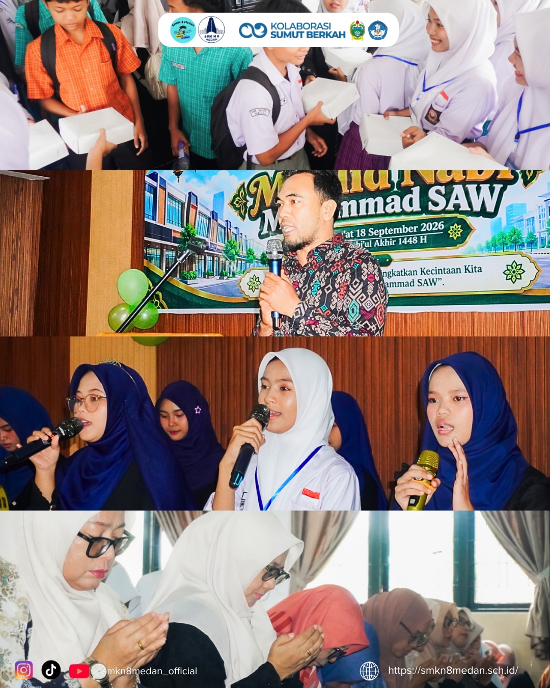 Selamat memperingati Maulid Nabi Muhammad SAW! ✨Momen berharga bagi keluarga besar SMKN 8 Medan (4)