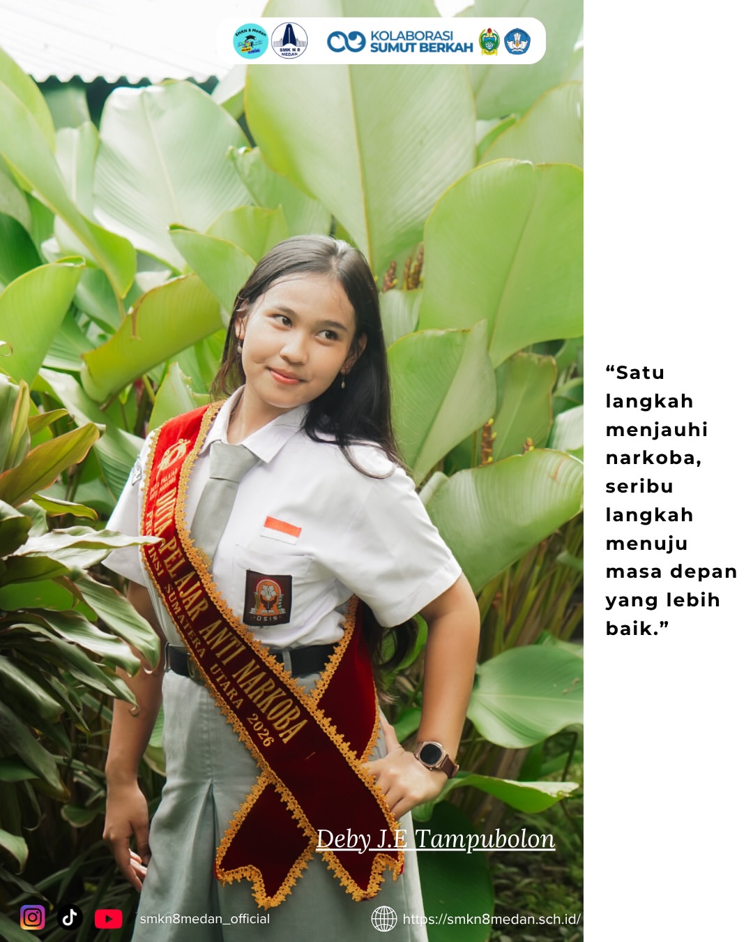 ✨ Selamat dan sukses untuk Deby J.E Tampubolon! ✨Salah satu siswi SMK Negeri 8 Medan yang diperc (1)