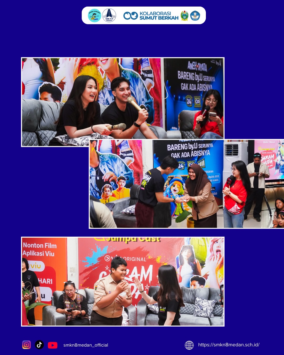 🎬✨ Kunjungan Cast Film “Garam Muda” dari Viu ke SMK Negeri 8 Medan!Hari ini, Kamis, 03 Septembe (8)